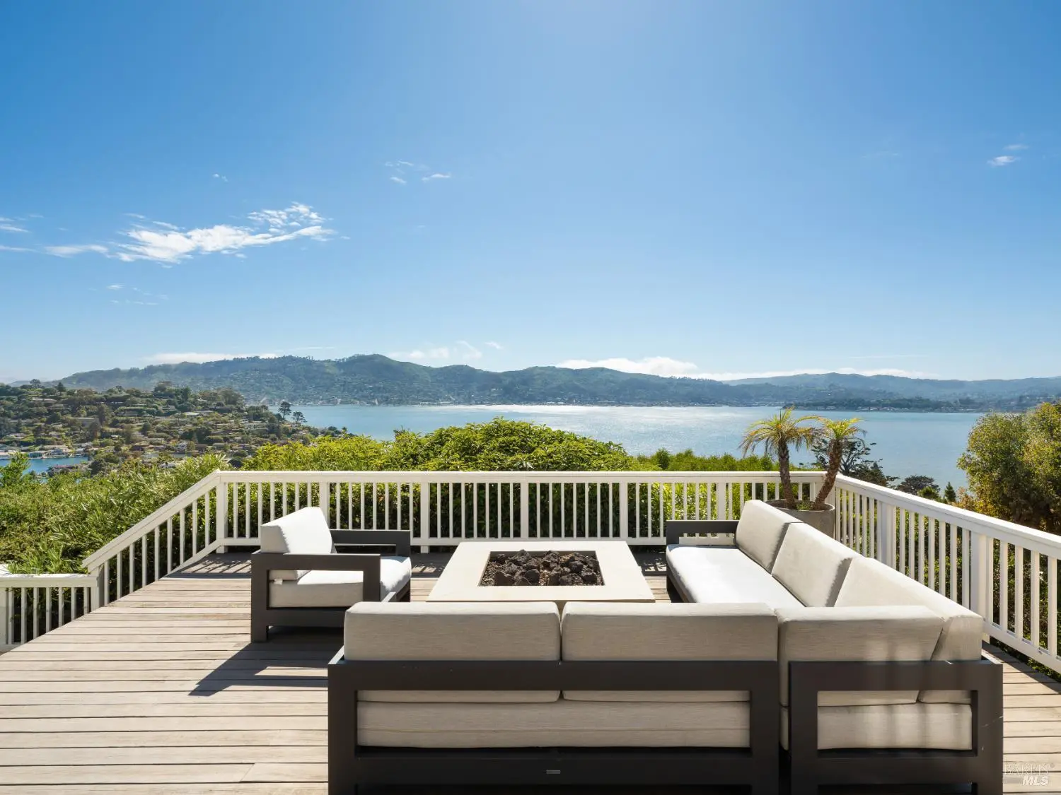 Fire pit deck